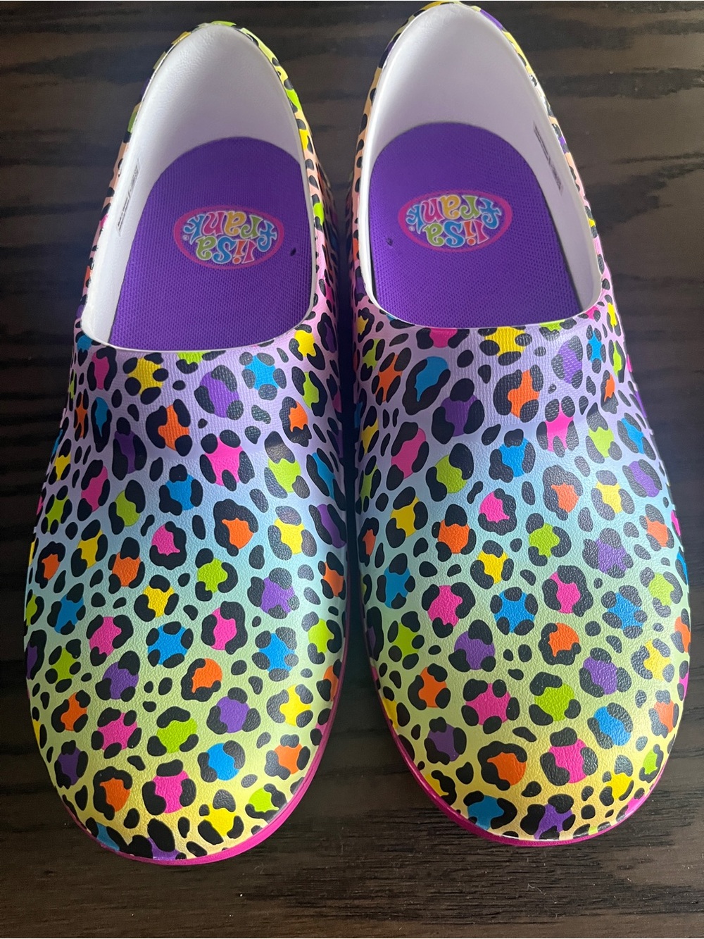 CROCS X LISA FRANK Cheetah/Leopard Print Clogs